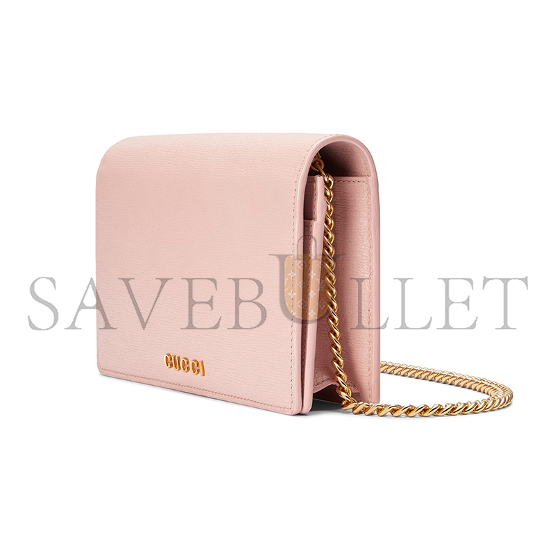 GUCCI CHAIN WALLET WITH GUCCI SCRIPT 772643 (20*12.5*4cm) GUCCI CHAIN WALLET WITH GUCCI SCRIPT 772643 (20*12.5*4cm)